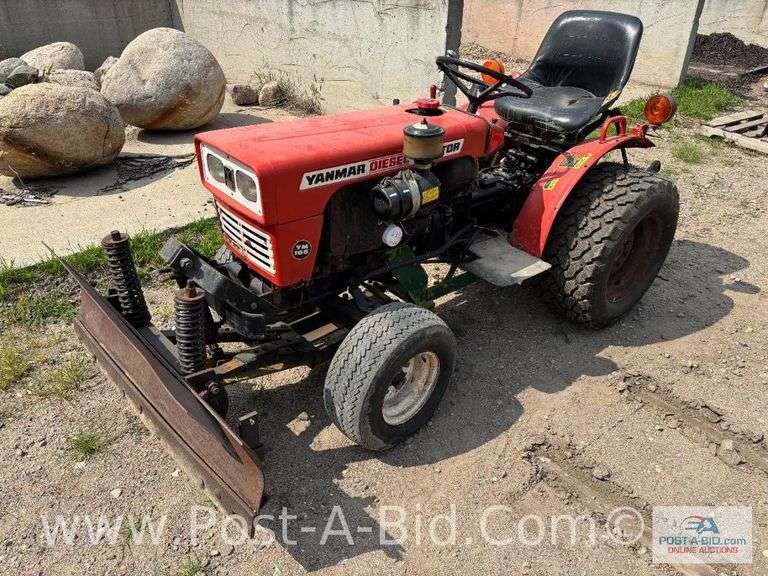 Yanmar 165 Diesel Compact Tractor With 3 Point, 540 PTO, With Dozer Blade,