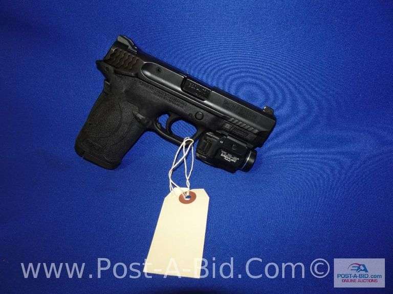 M & P Shield .380 Semi Auto Handgun With Magazine, Serial Number # NHM0676.