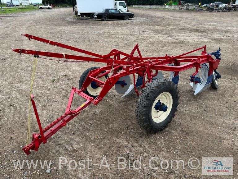 Farmall 3 Slat Bottom Plow, Owner Stated, "Restored."