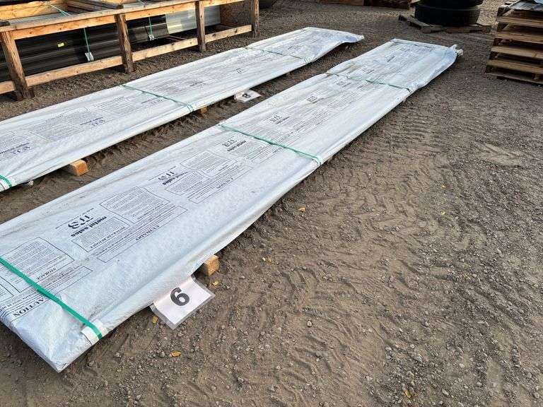 Classic Rib 36 29 Gauge Ivory Sheet Metal, Approx. 32 Pieces At 19' Long, B