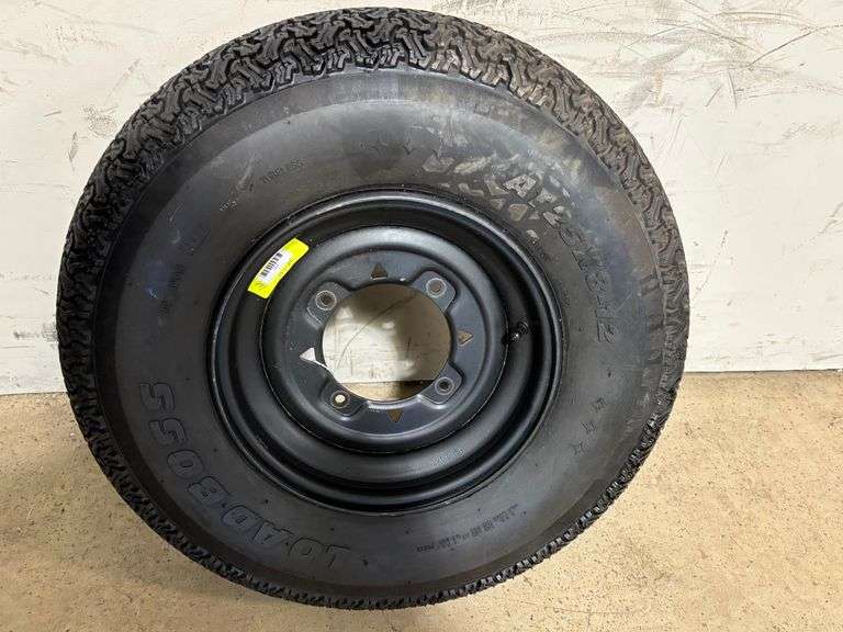 Load Boss Tire AT 25X 8-12 On 4 Bolt Rim, Owner Stated, 