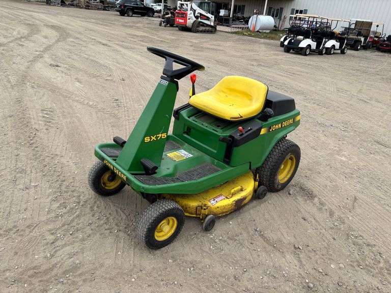 John Deere SX75 Rear Engine Riding Lawn Mower With 9 HP Motor And 42" Deck.