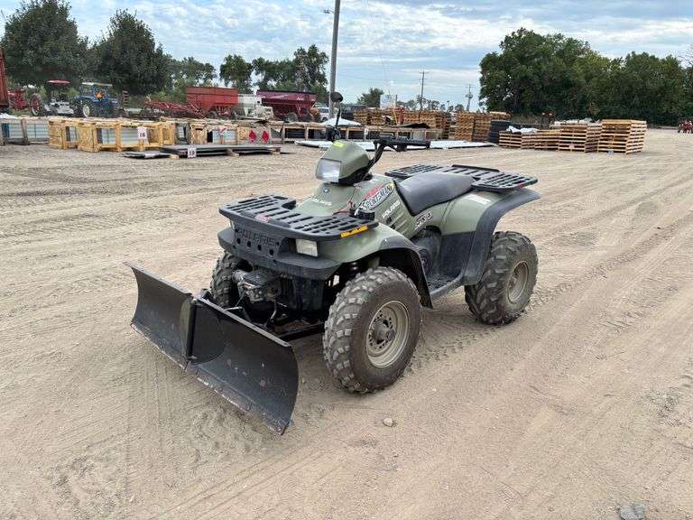 2002 Polaris Sportsman 4x4 Four Wheeler With Winch And Plow. Runs And Drives.