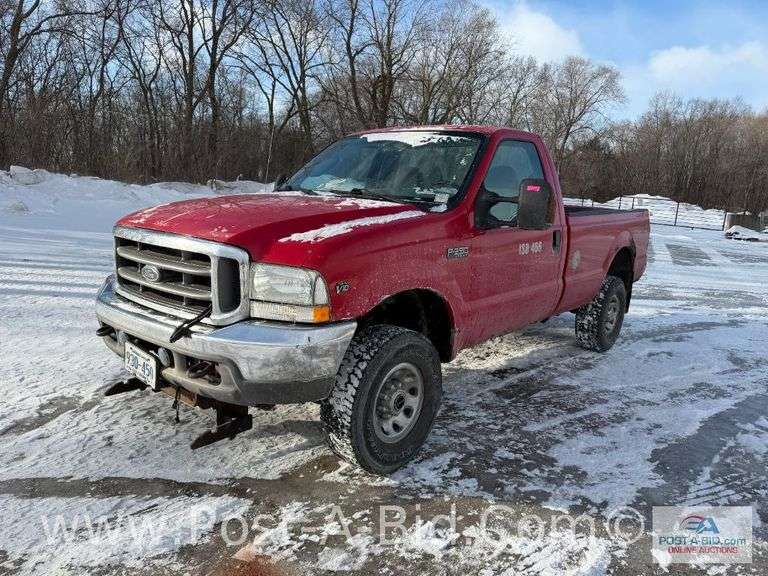 2004 Ford F-350 4x4 Truck With 99,084 Miles, V-10 Motor, Tow Package, PW, P