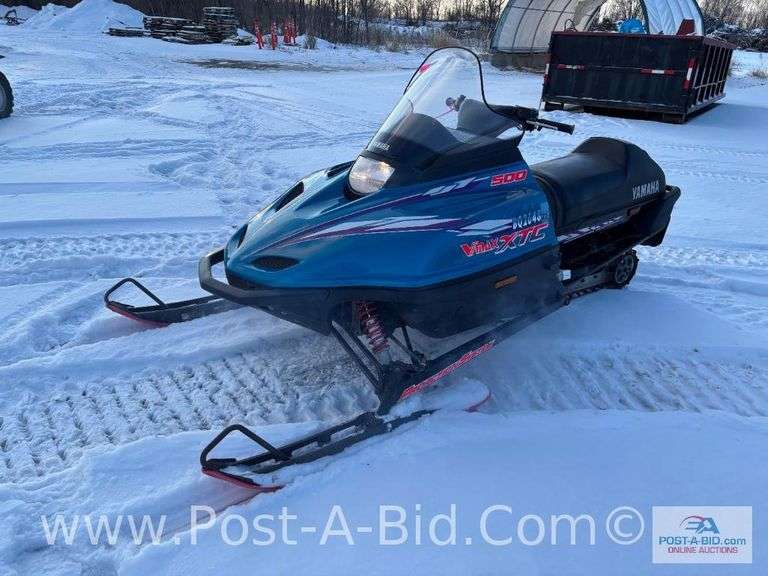 1994 Yamaha VMax XTC 500 Snowmobile With Reverse, 6550 Miles, Electric Star
