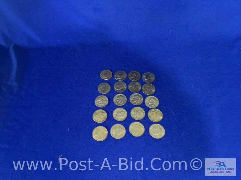20- Eisenhower Dollars- 20 Different Dates And Or Mint Marks On Eisenhower