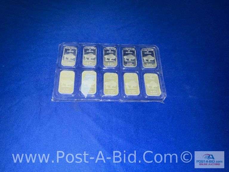 (10) 1oz Liberty .999 Fine Silver Bars, 10 Total Troy Ounces. Owner Stated "Purchased From JM Bullio