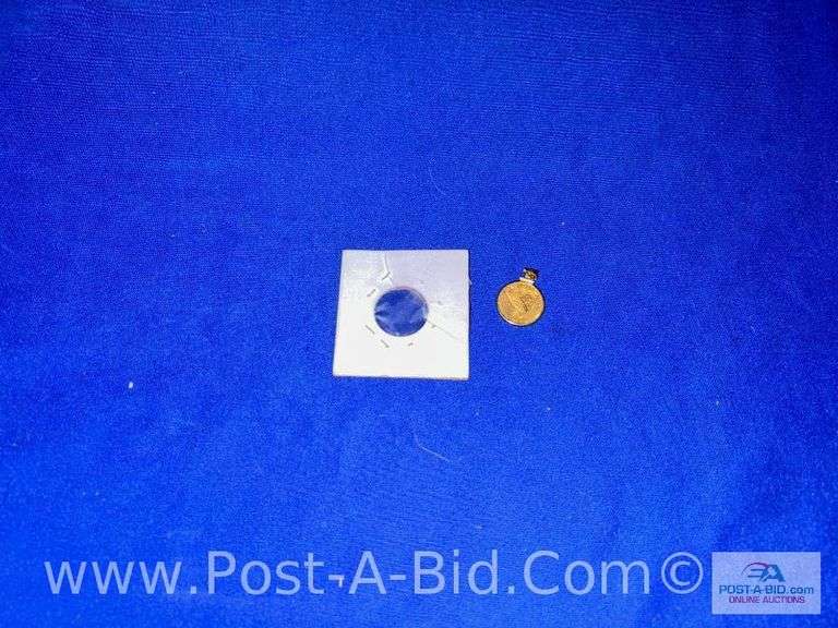 2.5 Dollar Gold 1911 Indian Head Coin That Has Bracket For Necklace.  Inspe