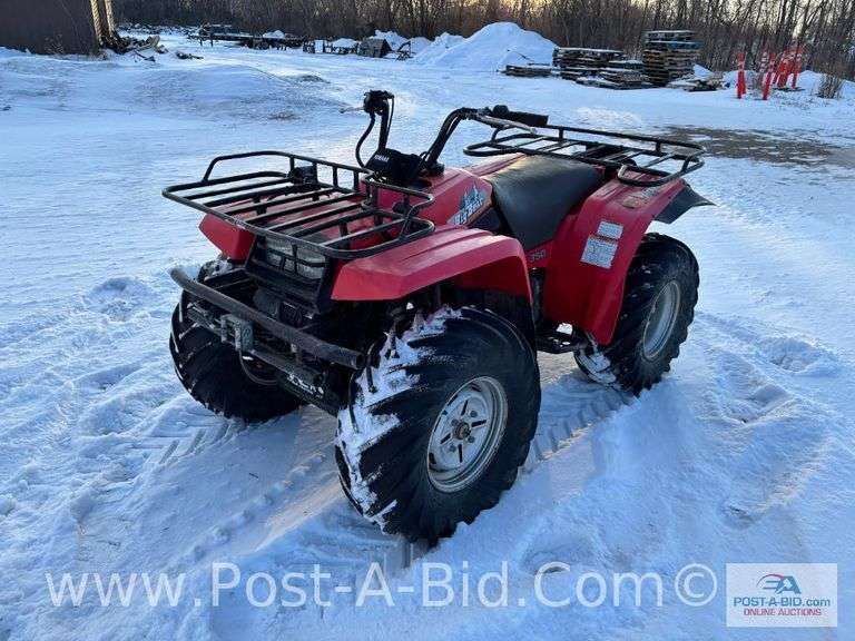 1992 Yamaha Big Bear 4x4 350 Four Wheeler With Winch, Reverse, New Gas , Ru