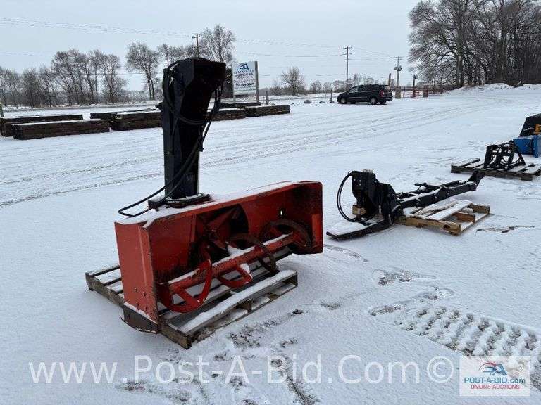 Kubota L2180 Quick Hitch And Sub Frame With Kubota L21742 Front Snowblower,