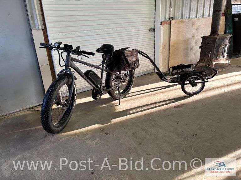 Rambo Electric Bike, With Cloud 9 Seat, Fat Tires With Trailer.