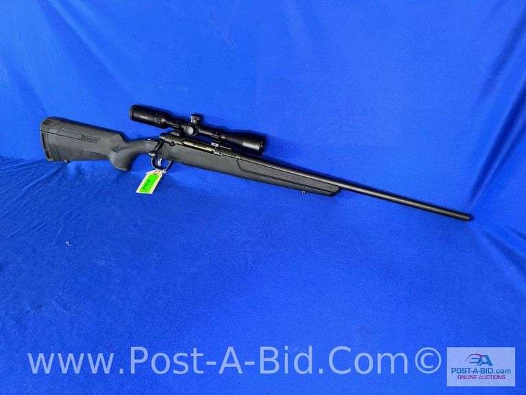 Savage Axis II 6.5 Creedmoor Caliber With 4x12 Hawk Scope, Bolt Action.  S/