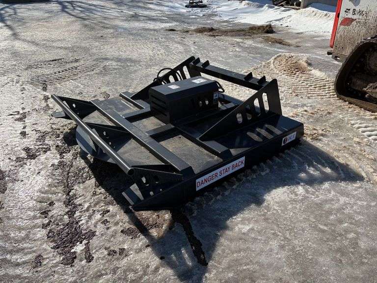 New JCT 72" Brush Mower For Skidloader With Quick 
