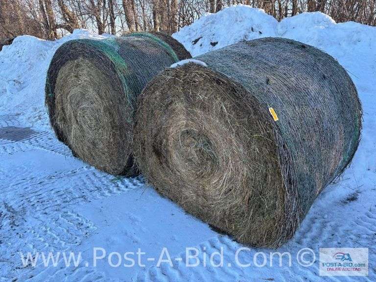 2- Upland Hay Round Bales.