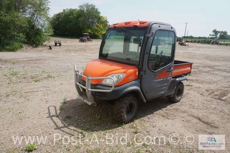 Kubota RTV 1100 Diesel UTV 4x4, Cab And Doors, 1,338 Hours, Hydraulic Dump