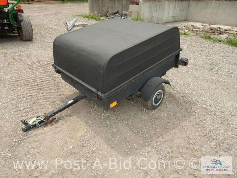 Sears Enclosed 48" x 56" Motorcycle/Yard Trailer With Arma Coating. 2" Ball Hook-Up, Lights, No Regi