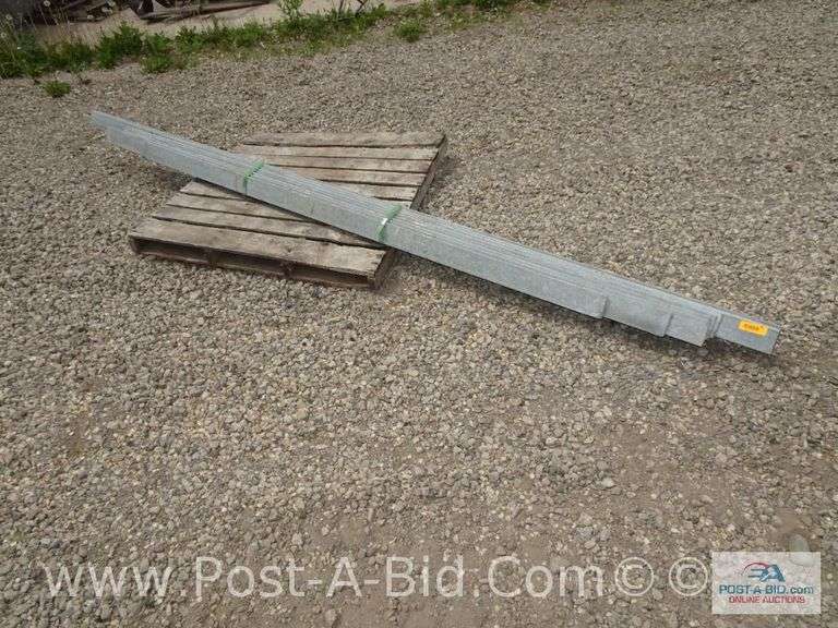 8- Pieces Of 3" x 3" Galvanized Angle Iron, Sizes Ranging From 7' Up To 10' Long.