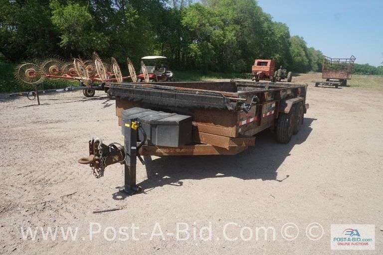 2019 Midsota Versa Dump 7' x 16' Tandem Axle Dump Trailer, With Pintle Hitc
