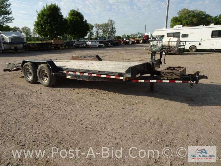 2017 Big Tex 14 ET 17' + 3' Dove Tail Tandem Axle Trailer With 2 5/16" Ball