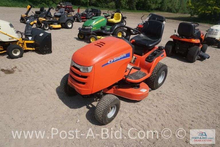 Simplicity Reger Hydrostatic Riding Lawn Mower With 38" Deck, 20 HP Motor,