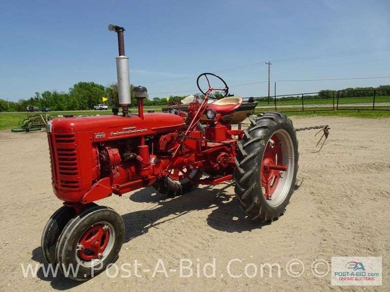 1955 Farmall 200 McCormick Tractor With Fast Hitch, 8' Fast Hitch Sickle Mo