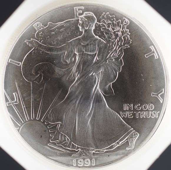 1991 1oz American Silver Eagles, Roll of 20 in mint tube