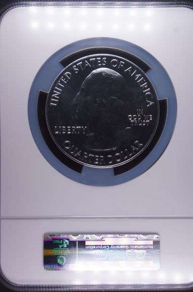 2010 5oz Silver Quarter Yellowstone NGC Gem Uncirculated Early Releases