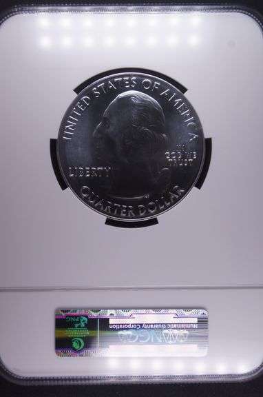 2011 5oz Silver Quarter Gettysburg Early Releases, NGC MS69