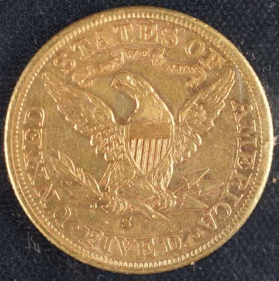 1881 “S” $5 Liberty Head Half Eagle Gold Coin