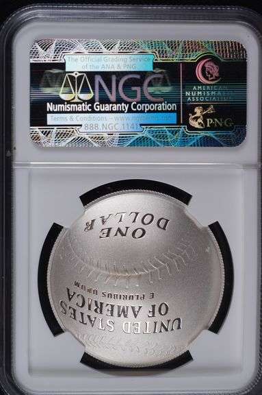 2014 “P” Silver Dollar Baseball Hall of Fame, NGC PF69 Ultra Cameo Early Releases