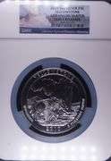 2010 5oz Silver Quarter Yellowstone NGC Gem Uncirculated Early Releases