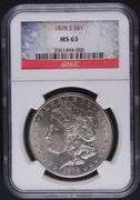 1878 “S” Morgan Dollar, NGC MS63