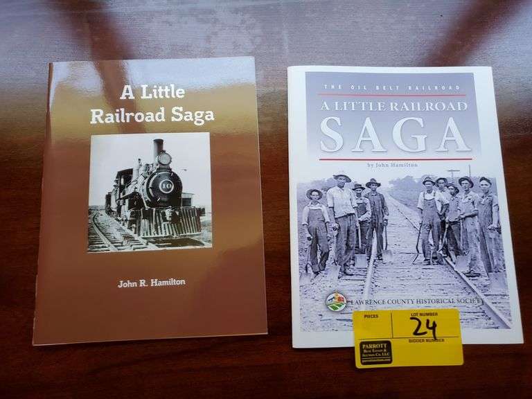 Lot of 2 Lawrence County History Society booklets, “A Little Railroad Saga” by John R Hamilton