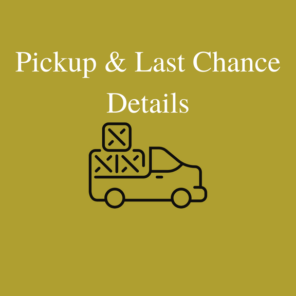 Pickup & Last Chance Details