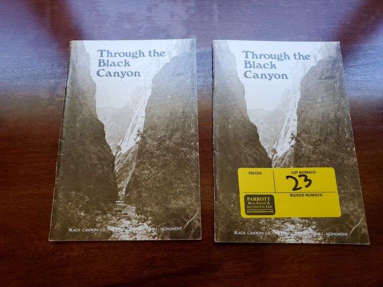“Through the Black Canyon” with book designed by John R Hamilton