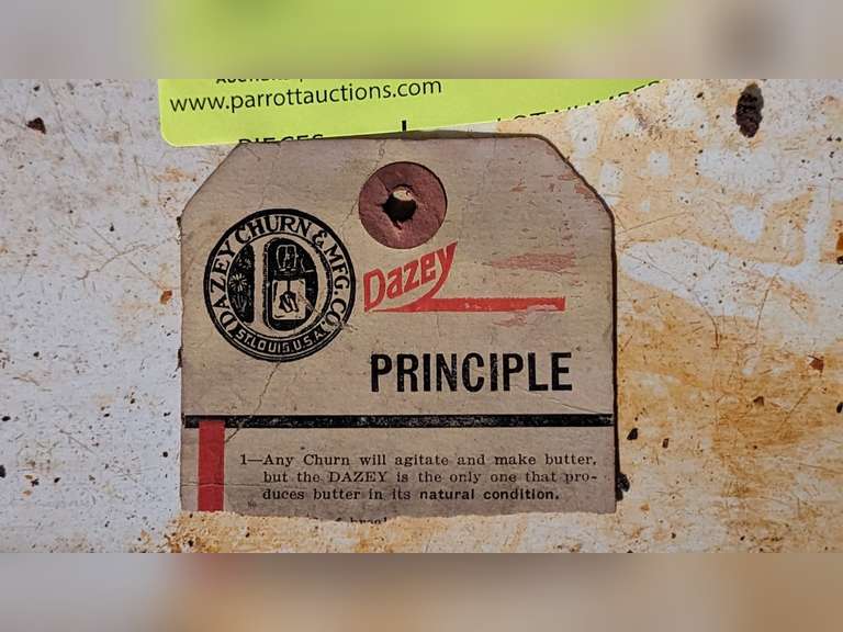 Dazey Church Paper Label / Tag