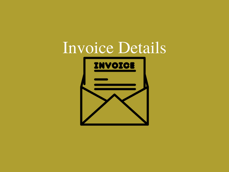 Invoice Details