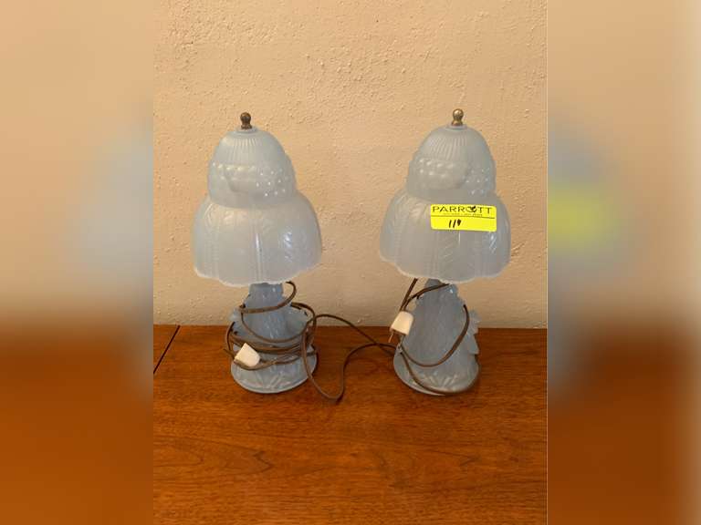 Matching Pair of 50s dresser lamps