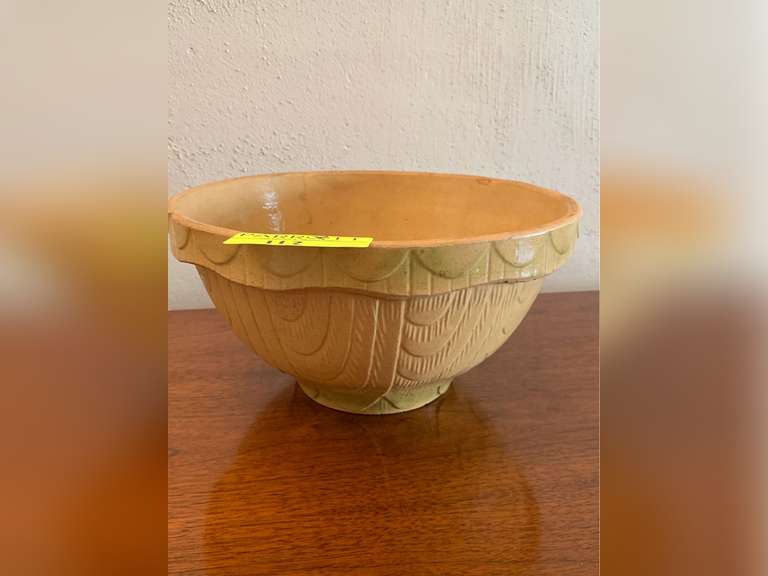 Yellow ware Bowl (2 Hairline Cracks)