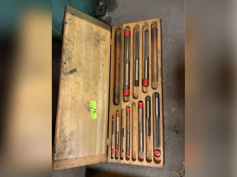 Set of 10 Wooden Cased Reamers