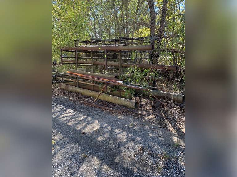 West Side of Building: Shop Built Metal Rack made from tube steel