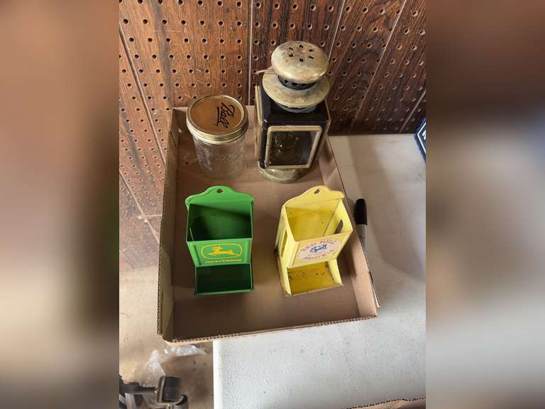 2 match safes and a small lantern