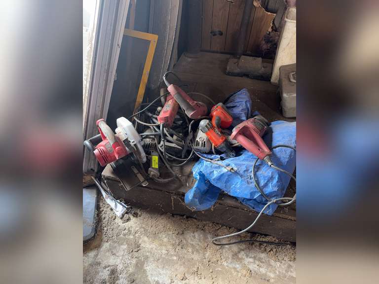 Group of grinders and saws