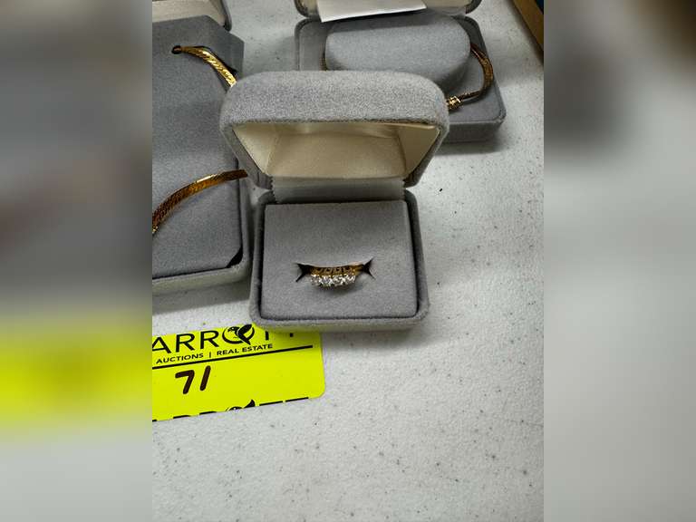 Cubic Zirconia Ring, Bracelet, and Necklace