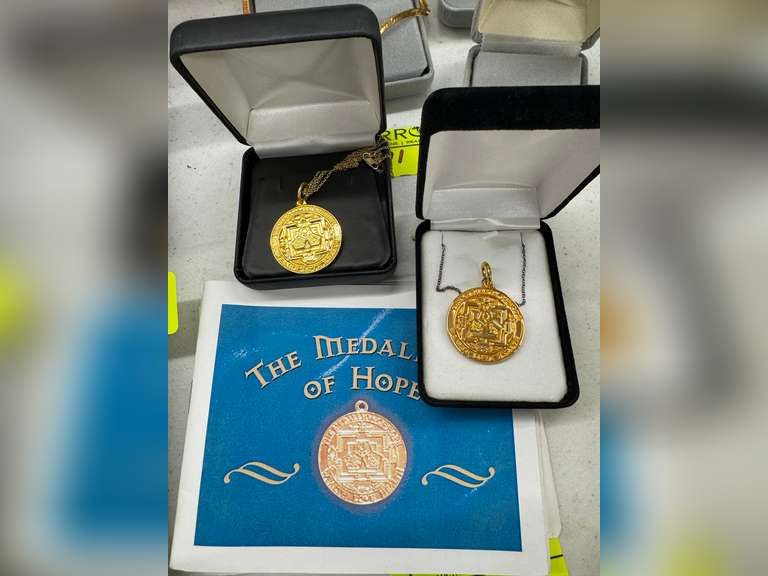 Two 925 Silver Medallions of Hope