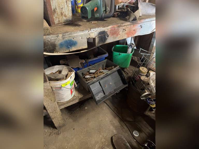 Contents of bottom shelf