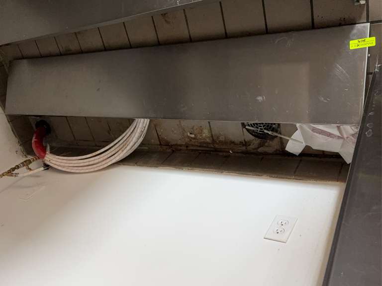 SHELVING, WALL MOUNTED BK Resources Model No. BKWSE-1272Economy Shelf, wall-mounted, 72"W x 12"D, 18/430 stainless steel, 1-1/2"H rear up-turn, (3) 8" angle supports, NSF