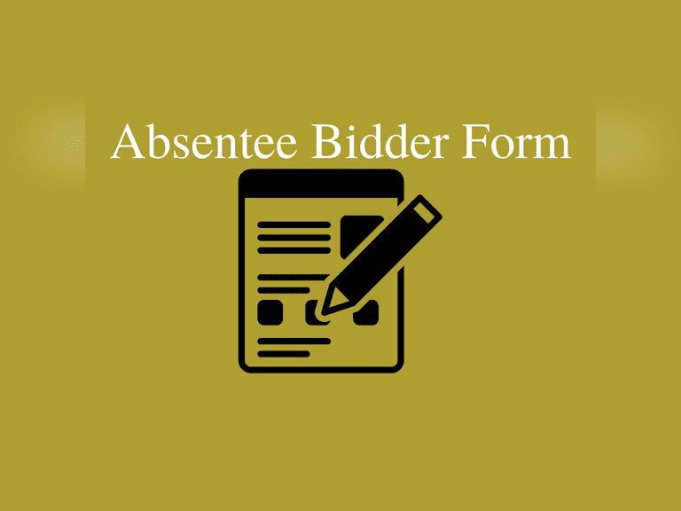 Absentee Bidder Form