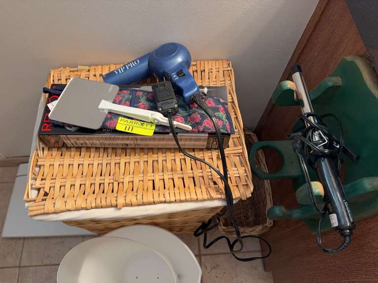 Hair stylers, laundry basket, and more