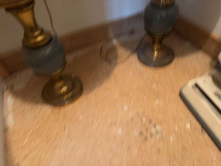 2 matching table lamps (have different shades)